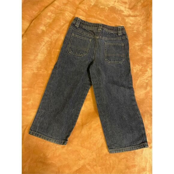 VTG Seasame Street Elmo logo  Blue Denim Jeans Sz 4 T - Picture 8 of 8